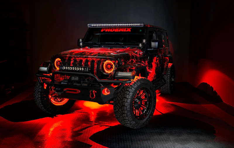 Oracle Bluetooth + RF Underbody Rock Light Kit - 4 PCS - ColorSHIFT - Image 47