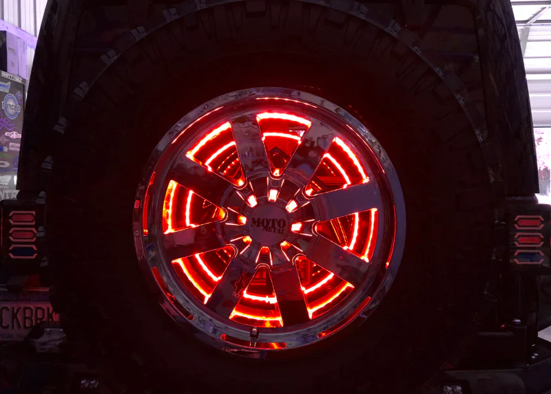 Oracle LED Illuminated Wheel Ring 3rd Brake Light - Red - Image 11