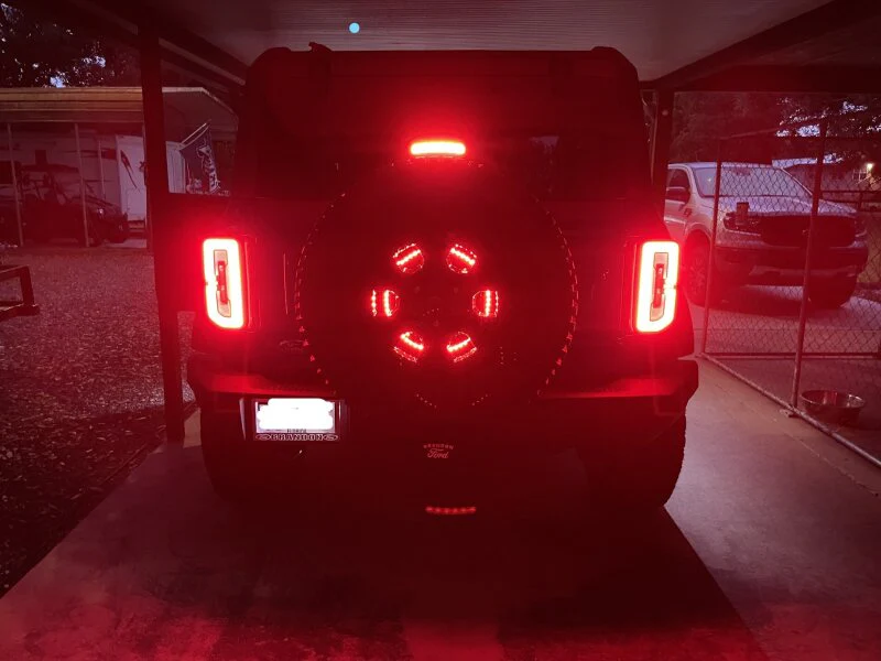 Oracle LED Illuminated Wheel Ring 3rd Brake Light - Red - Image 6