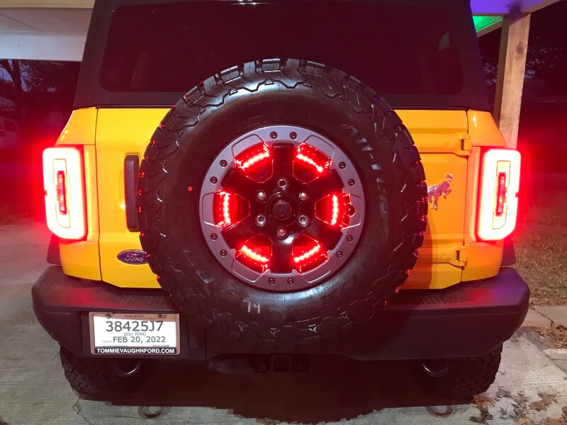 Oracle LED Illuminated Wheel Ring 3rd Brake Light - Red - Image 7