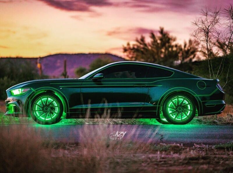 Oracle LED Illuminated Wheel Rings - ColorSHIFT - 15in. - ColorSHIFT No Remote - Image 40