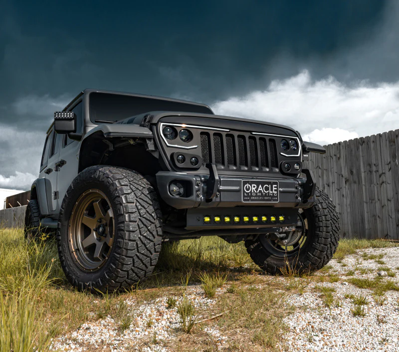 ORACLE Lighting 2019+ Jeep Wrangler JL Skid Plate w/ Integrated LED Emitters - Yellow - Image 11