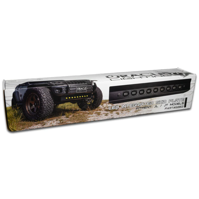 ORACLE Lighting 2019+ Jeep Wrangler JL Skid Plate w/ Integrated LED Emitters - Yellow - Image 4