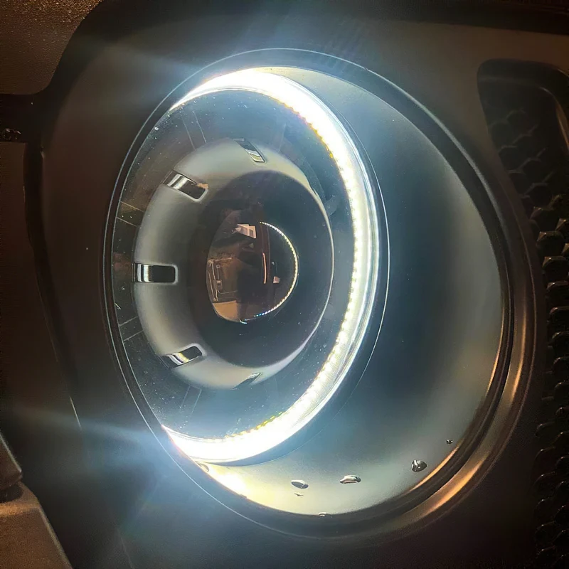 Oracle Oculus Bi-LED Projector Headlights for Jeep JL/Gladiator JT - Matte Blk - 5500K - Image 35
