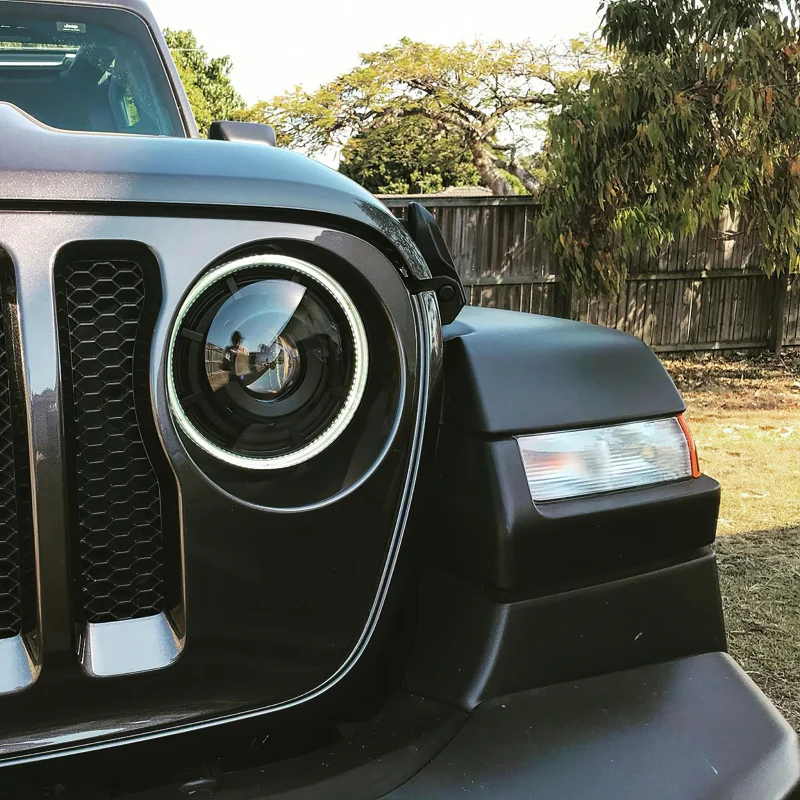 Oracle Oculus Bi-LED Projector Headlights for Jeep JL/Gladiator JT - Matte Blk - 5500K - Image 9