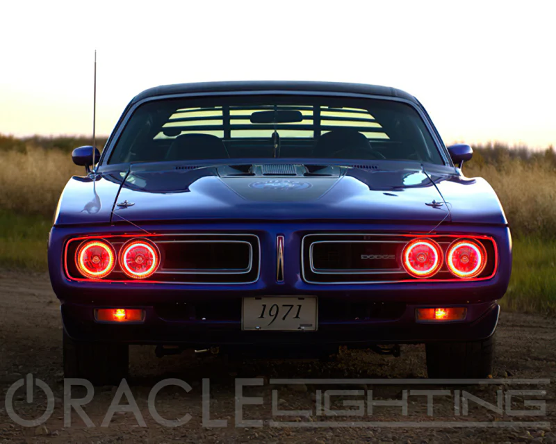 Oracle Pre-Installed Lights 5.75 IN. Sealed Beam - Red Halo - Image 10