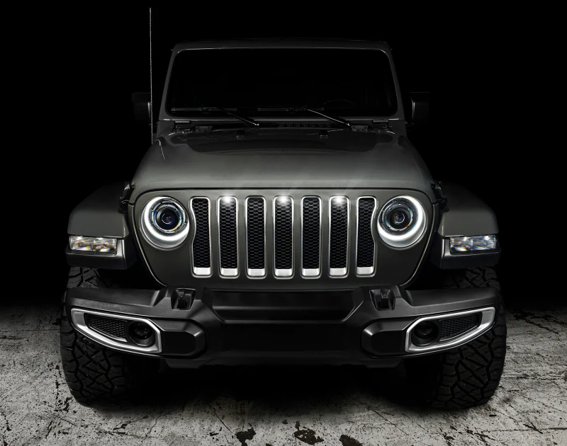 Oracle Pre-Runner Style LED Grille Kit for Jeep Gladiator JT - White - Image 5