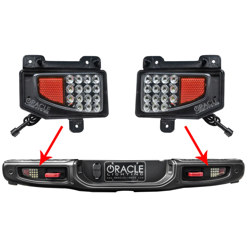 Oracle Rear Bumper LED Reverse Lights for Jeep Gladiator JT - 6000K - Image 2