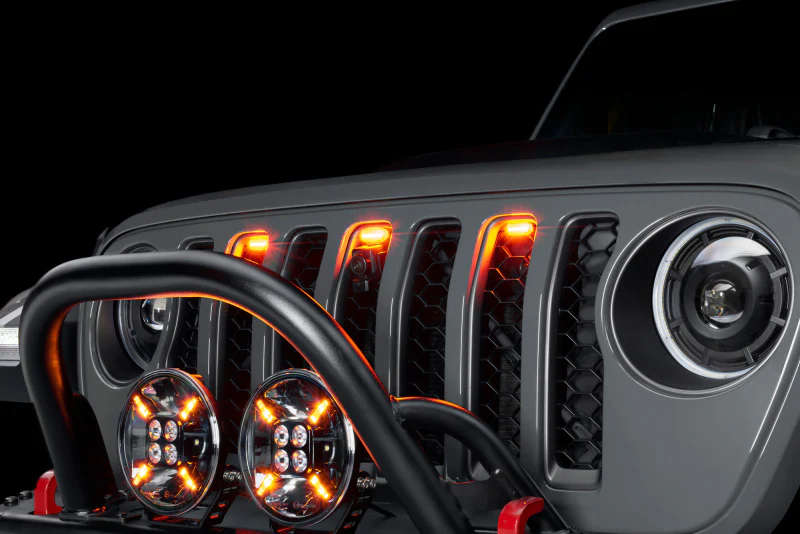 Oracle Universal Pre-Runner Style LED Grill Light Kit (New Style) - Amber w/Clear Lens - Image 4