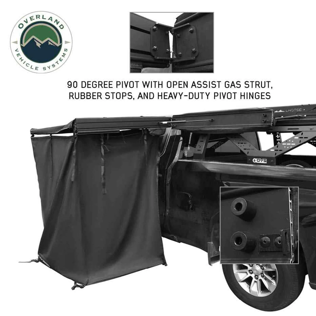 OVS XD Nomadic 90 Degree Pivot Shower Awning - Image 12