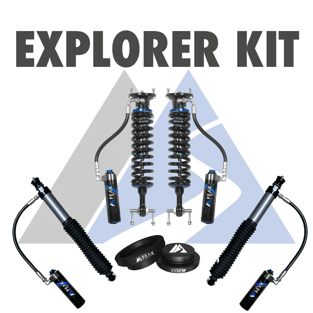 Peak Suspension 2.5″ DSC Coilover Explorer Kit | 25+ Toyota 4Runner/Land Cruiser 250