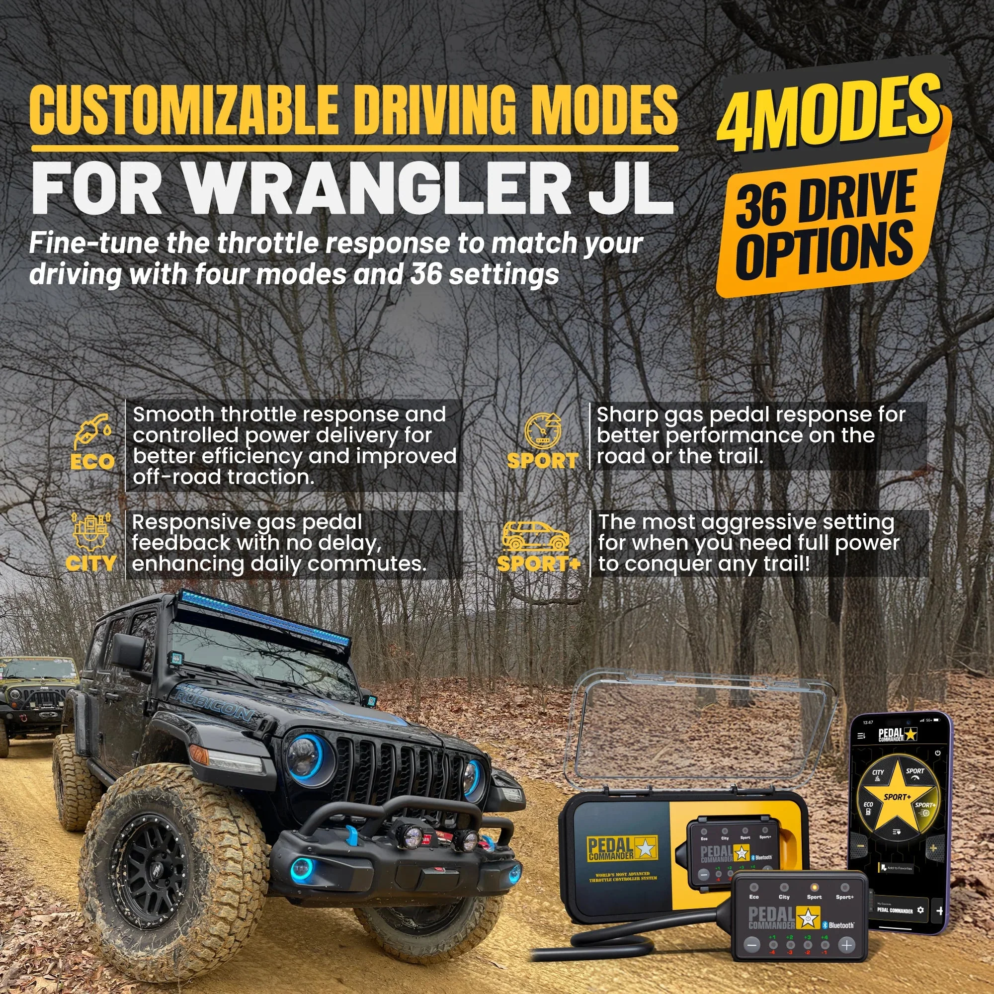 Pedal Commander Throttle Response Controller For Jeep Wrangler - Image 4