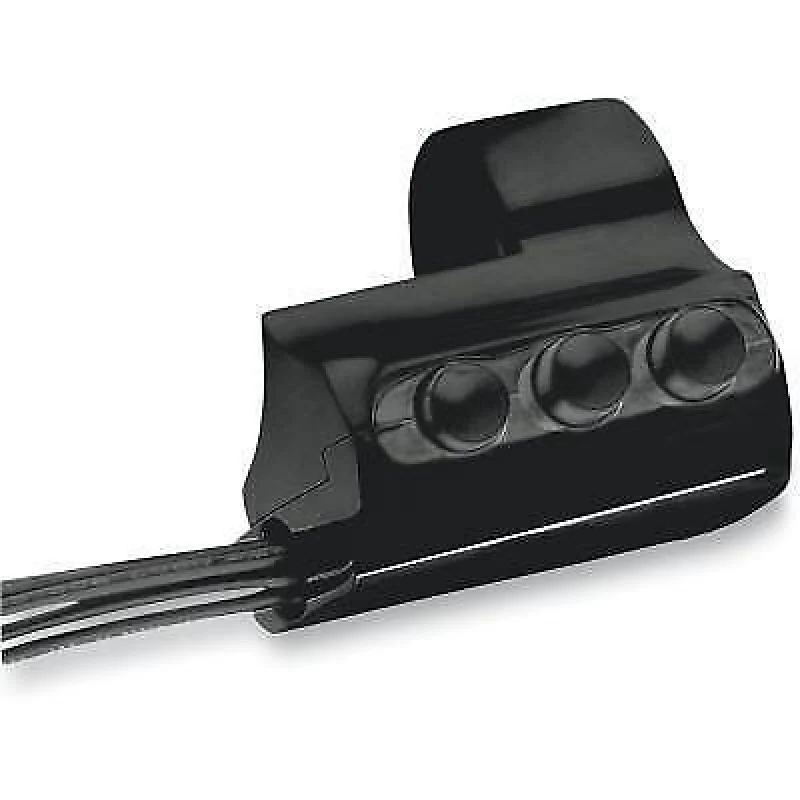 Performance Machine Switch Assembly 3 Button Left Side - Black Ano