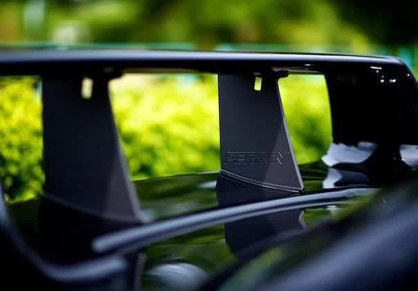 PERRIN 02-07 Subaru STI Wing Stabilizer - Black - Image 3