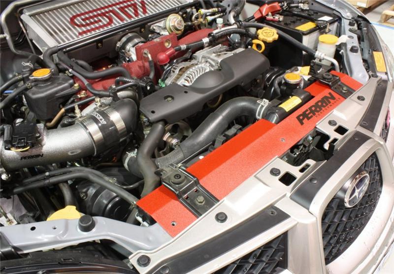 PERRIN 02-07 Subaru WRX/STi Radiator Shroud - Red - Image 3