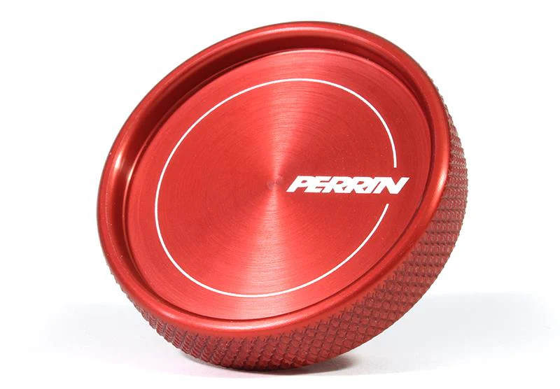 PERRIN 02-26 Subaru Impreza/WRX/STI & 13-26 Crosstrek/BRZ/FR-S/GR86/GR86 Oil Fill Cap - Red - Image 3