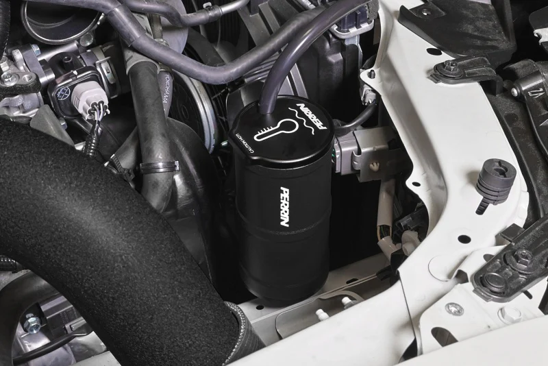 PERRIN 02-26 Subaru WRX / 04-21 STI / 13-26 BRZ/GR86/FRS/86 Coolant Overflow Tank - Black - Image 3
