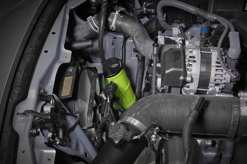 PERRIN 02-26 Subaru WRX / 04-21 STI / 13-26 BRZ/GR86/FRS/86 Coolant Overflow Tank - Neon Yellow - Image 3
