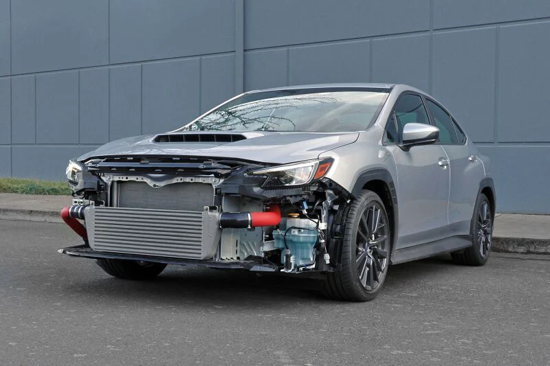 PERRIN 02-26 Subaru WRX/STI Standard Size Front Mount Intercooler Core - Silver - Image 4