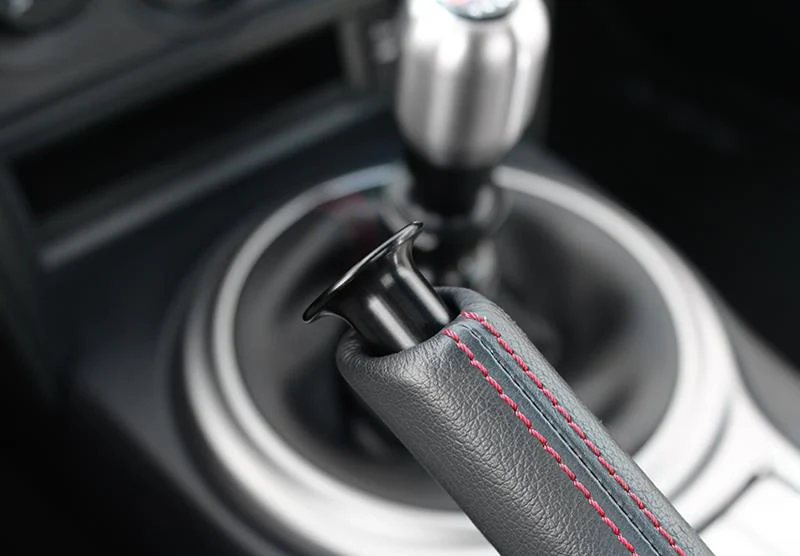 PERRIN 05-26 Subaru WRX / 05-21 STI / 13-26 BRZ/GR86/FR-S Parking Brake Drift Button - Black - Image 3