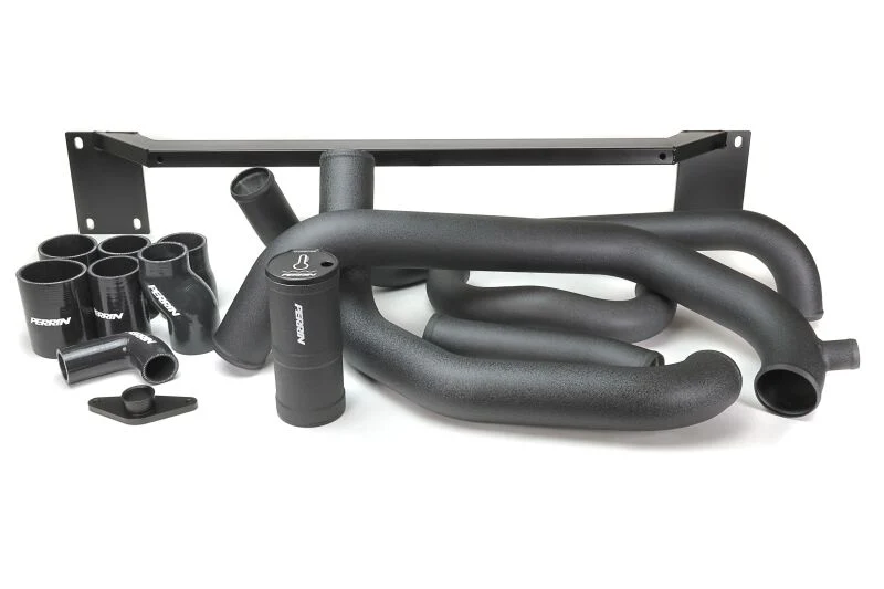 PERRIN 08-14 Subaru STI Front Mount Intercooler Boost Tube Kit - Black - Image 2