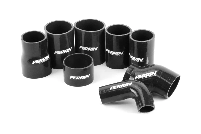 PERRIN 08-14 Subaru STI Front Mount Intercooler Boost Tube Kit - Black - Image 4