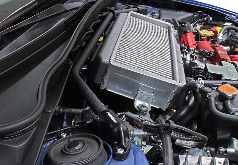 PERRIN 08-14 WRX/STI/Impreza / 14-18 Forester / 13-17 Crosstrek / 05-09 Legacy FR Strut Brace - Blk - Image 2