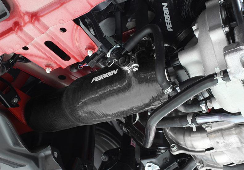 PERRIN 15-21 Subaru WRX / 14-18 Forester XT Turbo Inlet Hose 3in. w/ Turbo Adapter Flange - Black - Image 10