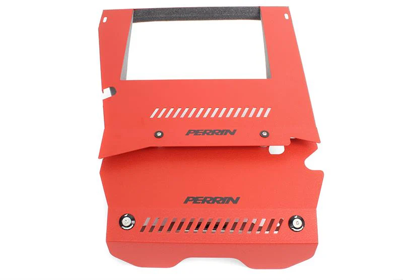 PERRIN 15-21 Subaru WRX Engine Cover Kit (Intercooler & Pulley Covers Incl.) - Red - Image 3