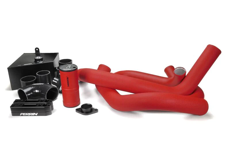 PERRIN 15-21 Subaru WRX Front Mount Intercooler Boost Tube Kit - Red - Image 5