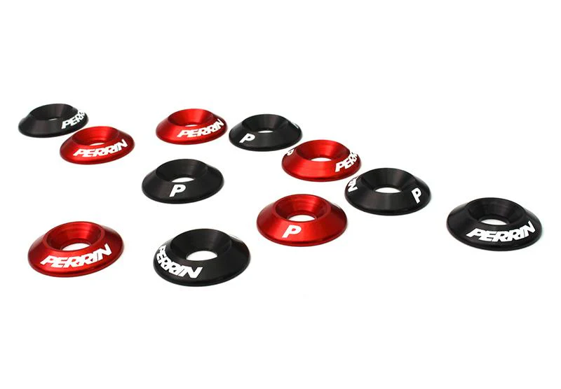 PERRIN 15-21 Subaru WRX Intercooler/Engine Cover Lock Down Washers - Black - Image 6