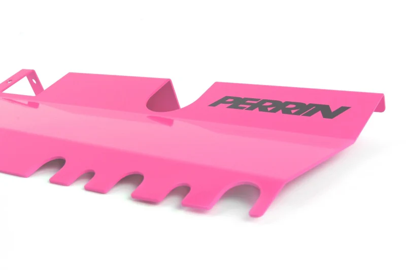 PERRIN 15-21 Subaru WRX/STI Radiator Shroud (With OEM Intake Scoop) - Hyper Pink - Image 3