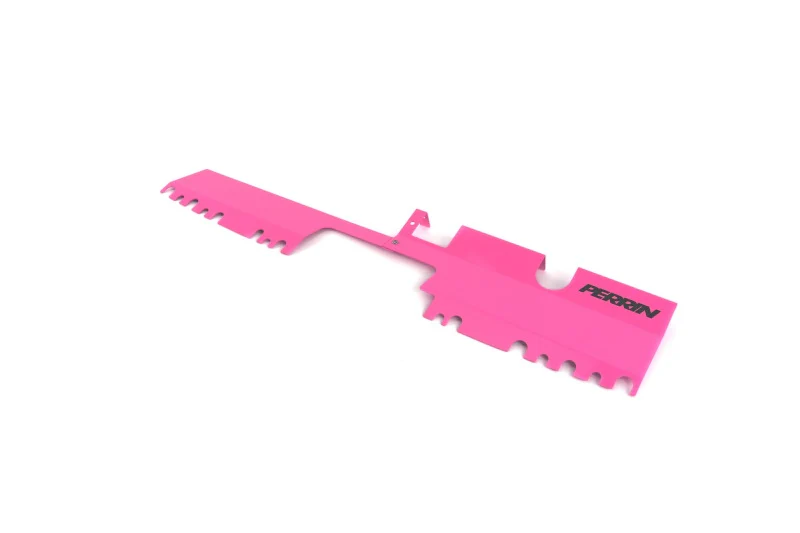 PERRIN 15-21 Subaru WRX/STI Radiator Shroud (With OEM Intake Scoop) - Hyper Pink - Image 4