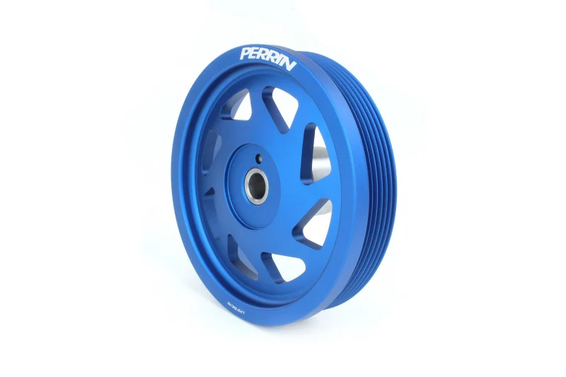 PERRIN 19-21 Subaru WRX / 16-18 Forester / 15-19 Legacy Lightweight Crank Pulley - Blue - Image 5