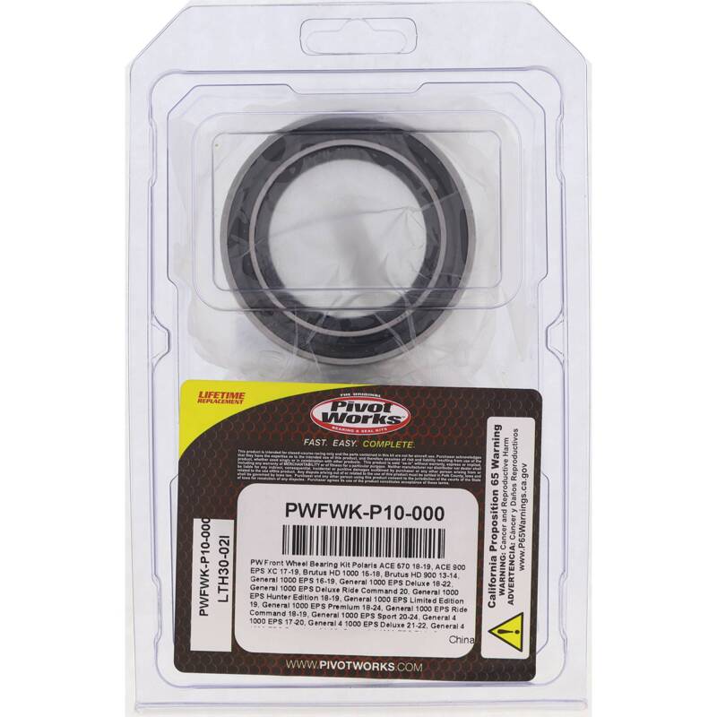 Pivot Works 11-13 Polaris Sportsman 550 Front Wheel Bearing Kit - Image 3