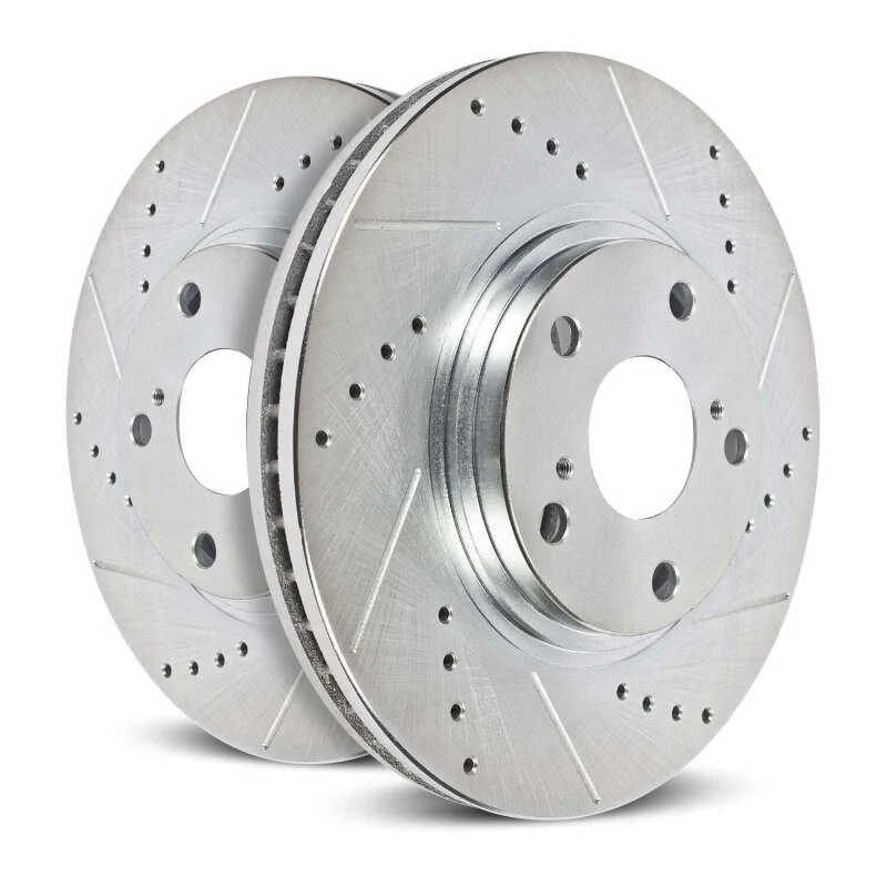 Power Stop 03-09 Chrysler PT Cruiser Front Evolution Drilled & Slotted Rotors - Pair - Image 5