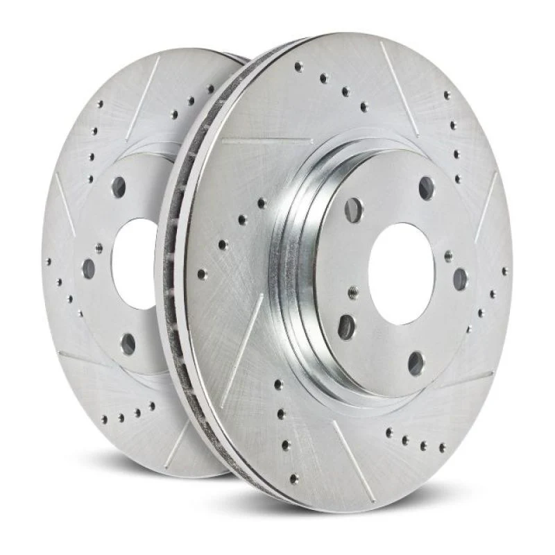 Power Stop 13-22 Ford F-350 Super Duty Rear Drilled & Slotted Rotor - Pair - Image 2