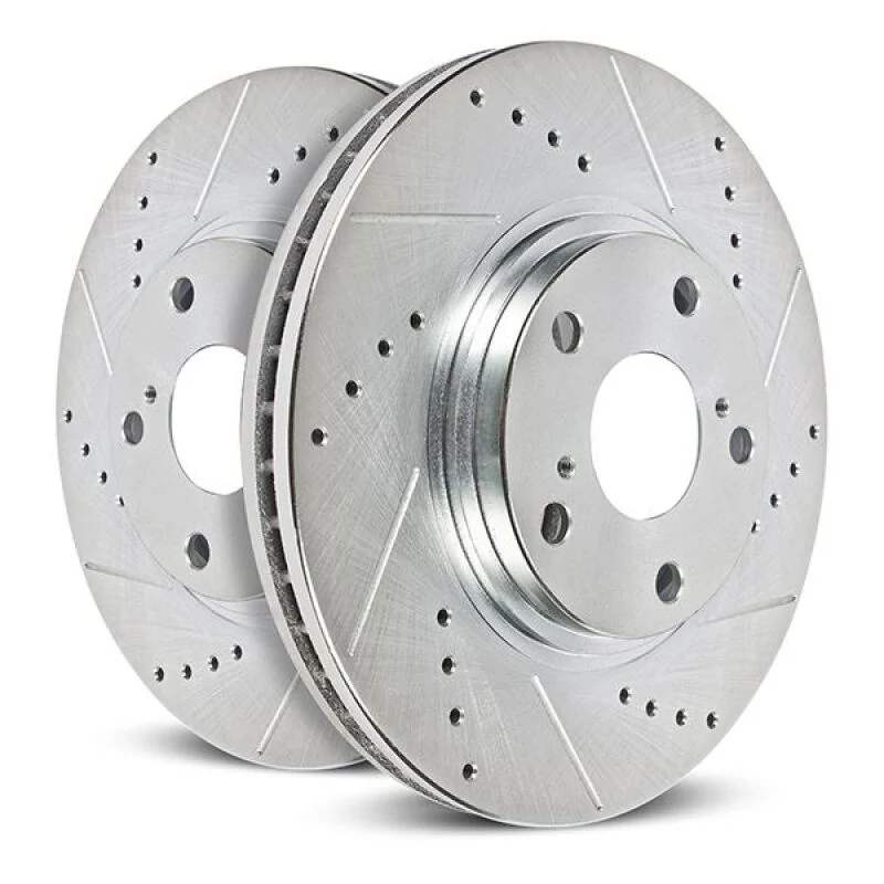 Power Stop 23-24 Ford F-250 Super Duty Rear Left Drilled & Slotted Rotor
