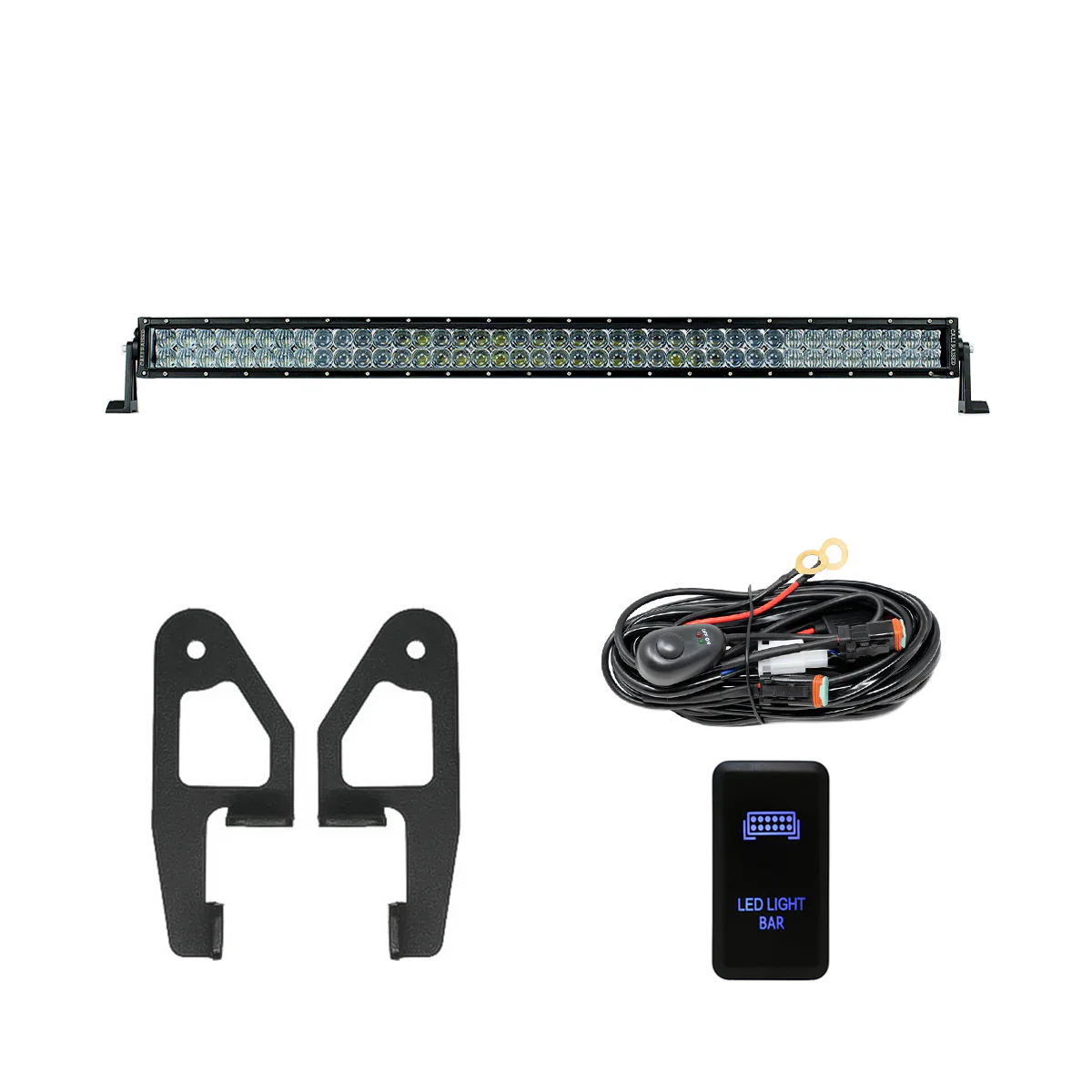 Premium Roof Rack Front Light Bar Kit for 2005-2023 Toyota Tacoma - Image 2