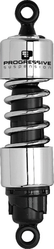 Progressive Harley-Davidson 412 Series Shocks 12.5in - Chrome - Image 2