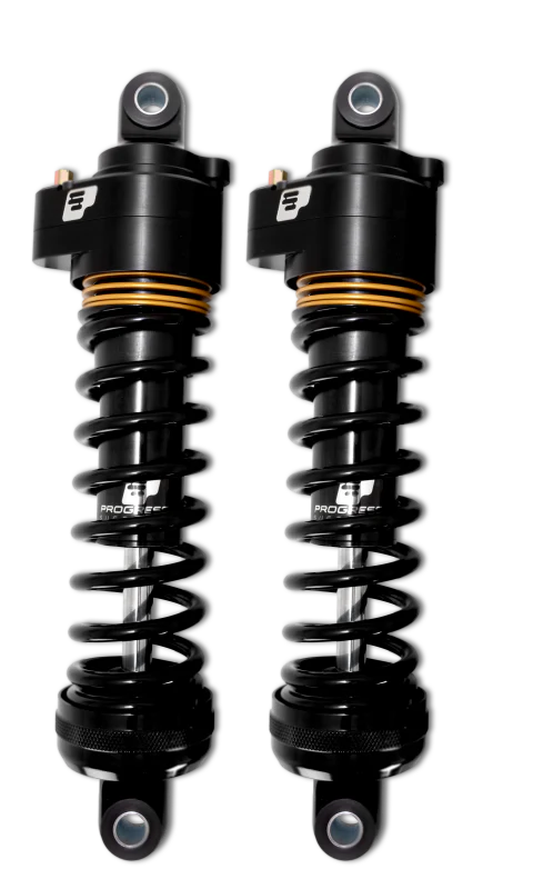 Progressive Harley Ultra Low-QPS 944 Series Shocks, 12.5in, 11in Ride Height Heavy Duty - Black/Gold - Image 2