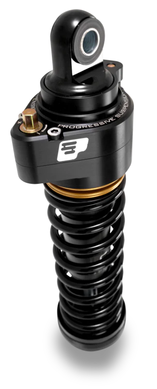 Progressive Harley Ultra Low-QPS 944 Series Shocks, 12.5in, 11in Ride Height Standard - Black/Gold