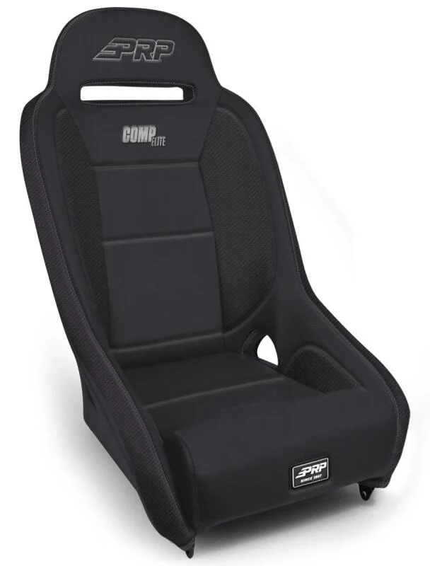 PRP Comp Elite Suspension Seat - Black Vinyl - Black - Image 2