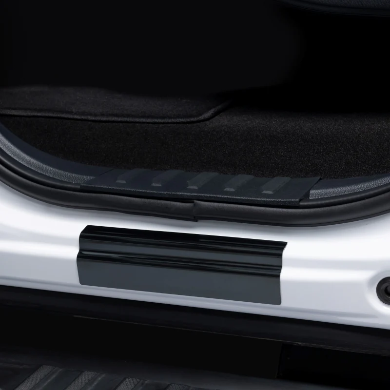 Putco 15-20 Ford F-150 - SuperCrew w/ F-150 Etching (4pcs) Black Platinum Door Sills - Image 4