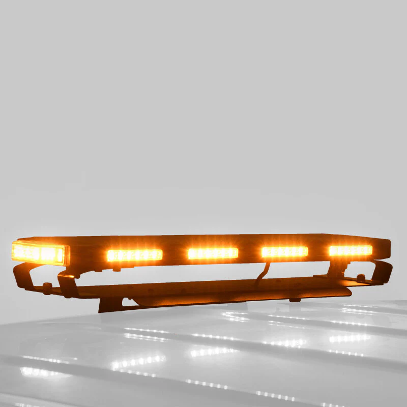 Putco 24In Universal 24In Tri Color Hornet Light (Amber/Blue/White) - LED Stealth Rooftop Strobe Bar - Image 4