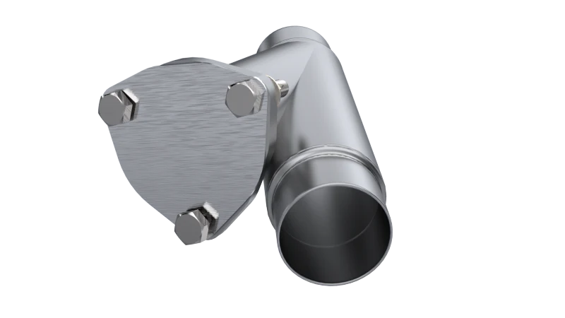 QTP 2.25in Weld-On QTEC Exhaust Cutout Y-Pipe - Image 2