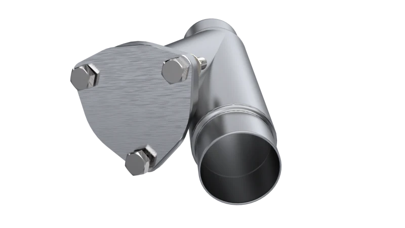 QTP 2.25in Weld-On QTEC Exhaust Cutout Y-Pipe - Image 3