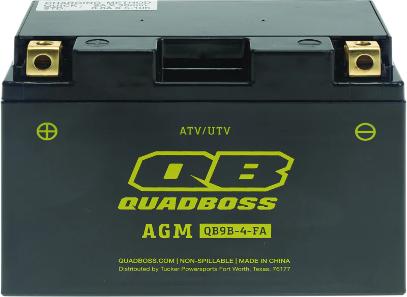 QuadBoss Maintenance-Free AGM Battery QB9B-4-FA