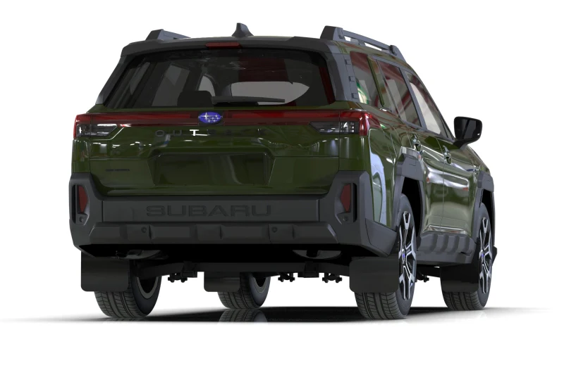 Rally Armor 2026 Subaru Outback (Incl. Wilderness) Black Mud Flap - Metallic Black Logo - Image 2