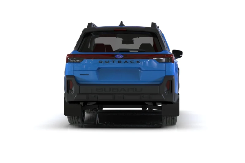 Rally Armor 2026 Subaru Outback (Incl. Wilderness) Black Mud Flap - Metallic Black Logo - Image 3